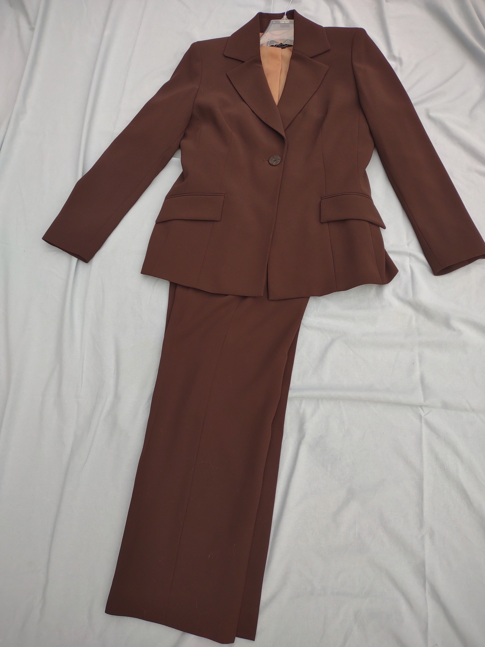 Kasper Brown Women's Tailored Pantsuit Blazer & Trousers